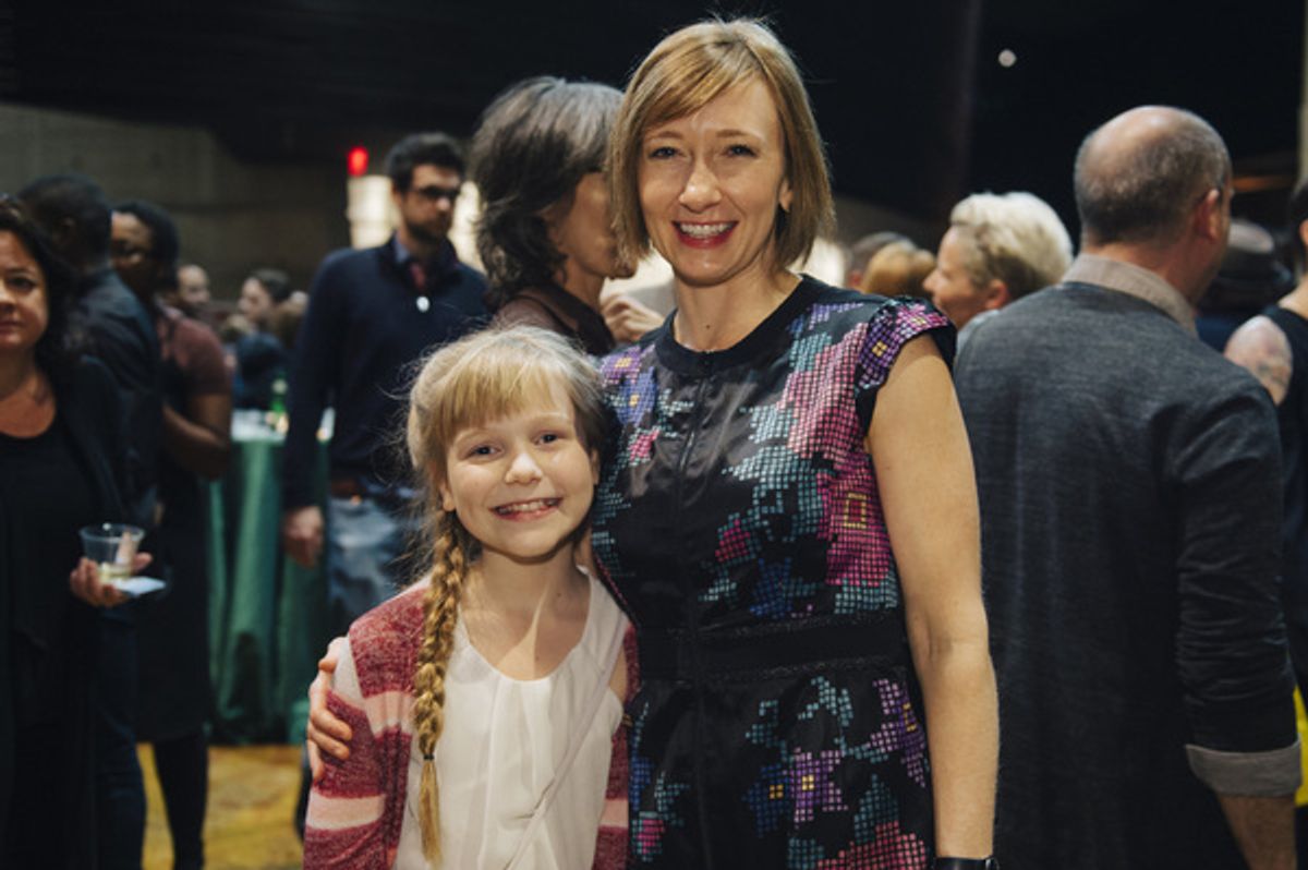 Cast members Zoe Bishop and Amy Newman at 