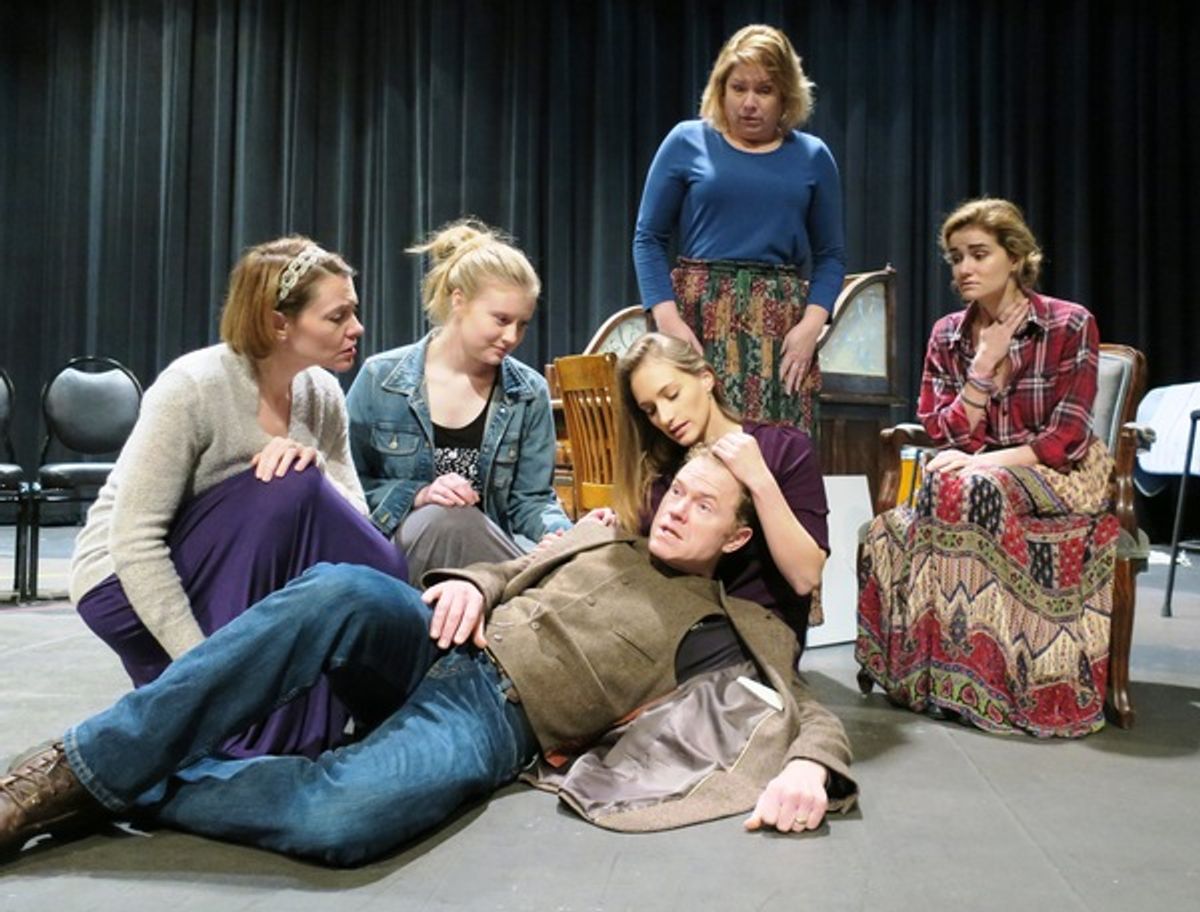 Molly Garner, Erin Farrah, Clark Carmichael, Katrina Klein, Gloria Lamoureux, Jessica Sroczynski at 