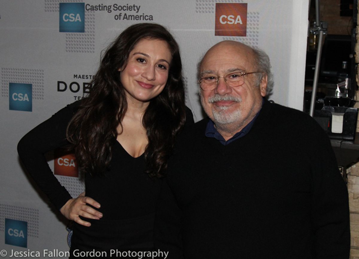Lucy DeVito and Danny DeVito at 