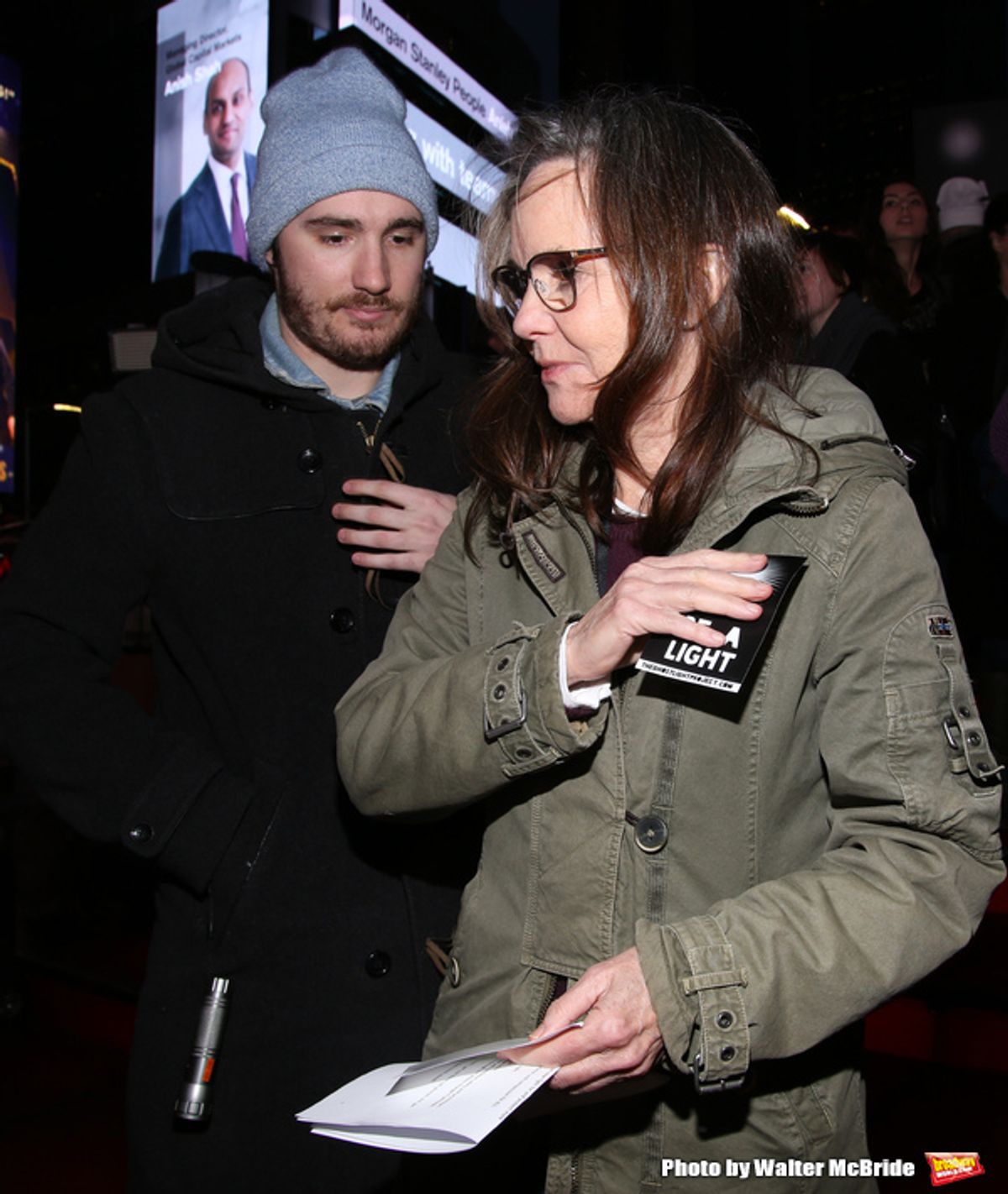 Samuel Greisman and Sally Field at 