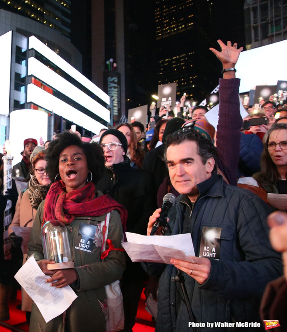 Denee Benton and Brian d'Arcy James  at 
