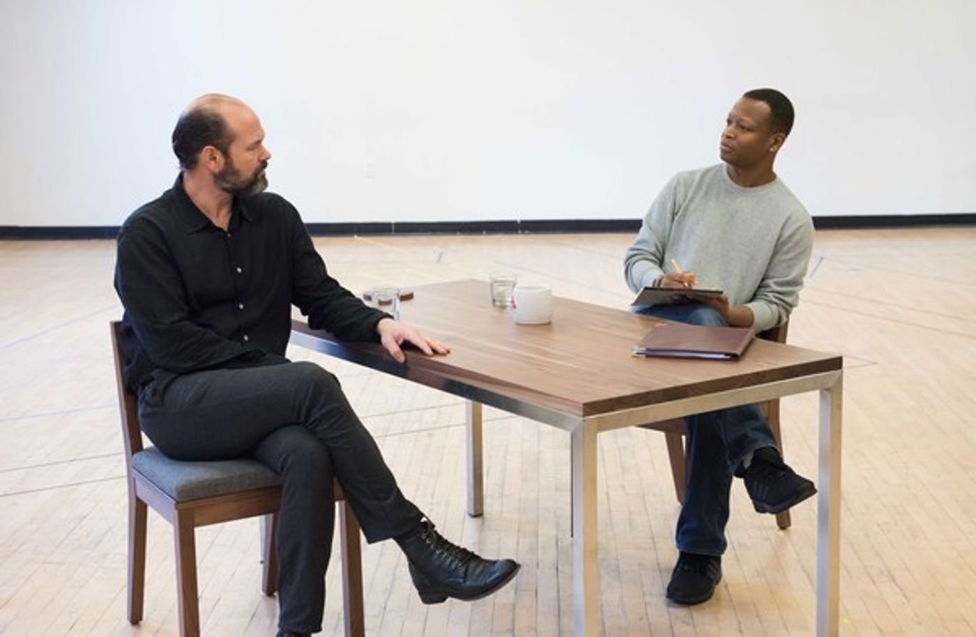 Photo Flash: Inside Rehearsal for David Mamet's THE PENITENT at Atlantic Theater Company  Image