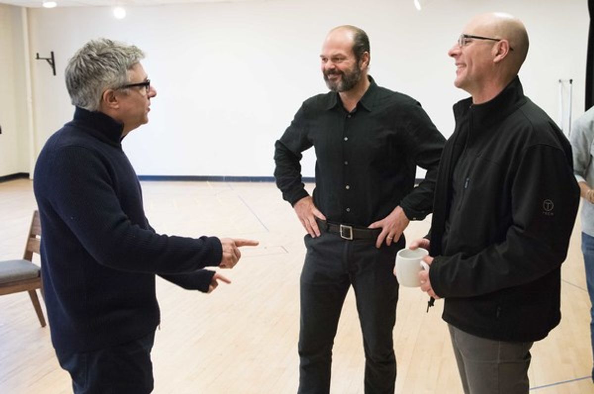 Director Neil Pepe, Chris Bauer and Jordan Lage at 