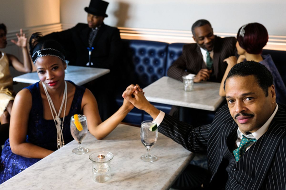 Jarrell Hamilton, Damien Moses, Robert DoQui, Traci Tolmaire, Idella Johnson, and Ted Louis Levy at 