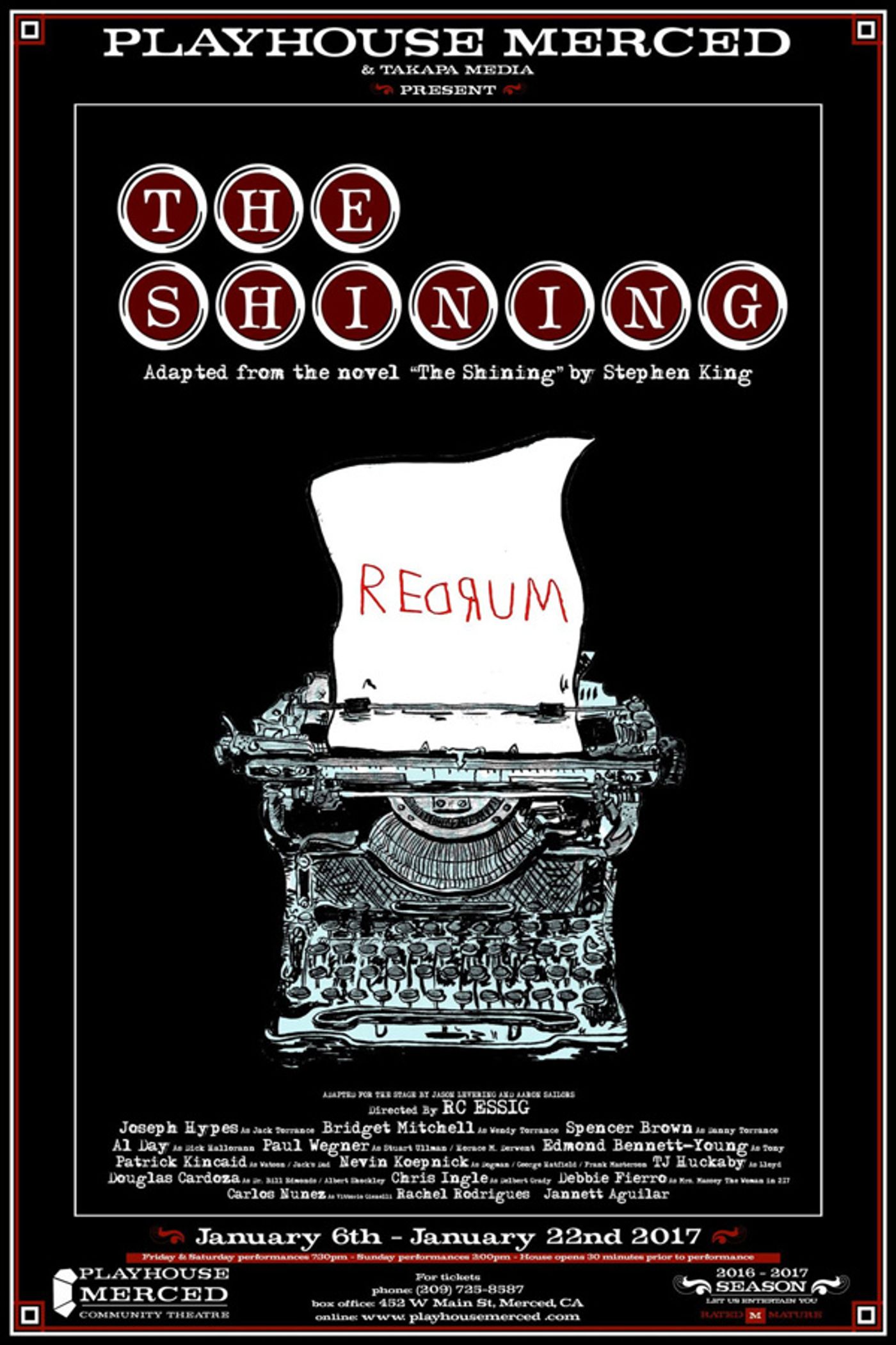 Photo Flash: Stephen King's THE SHINING Closes This Weekend  Image