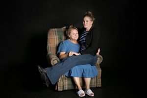 Annie Hinton and Samantha Ginn star as Ann and Lisa in Diversionary's production of W Photo