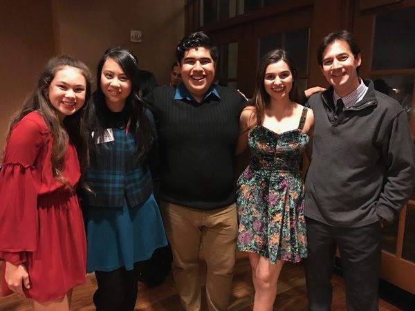 Olivia Wiese, Cassandra Hsiao, Roberto Castillo, Gabrielle Korte, and  George Ye Photo