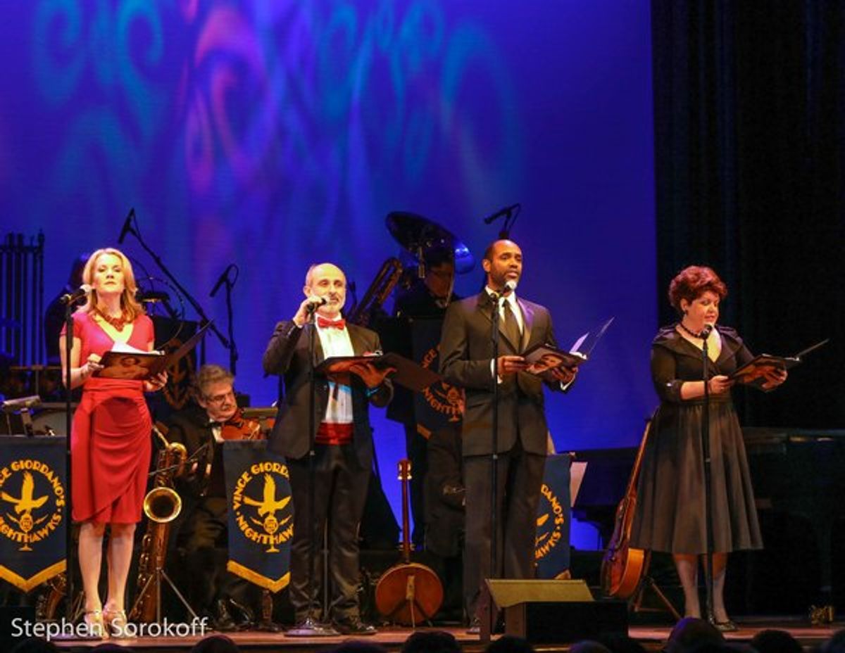 Erin Dilly, Stephen DeRosa, Nathaniel Stampley, Klea Blackhurst at 