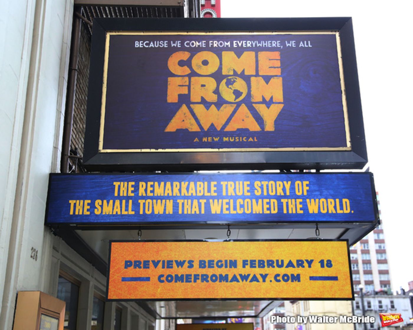 Up on the Marque: COME FROM AWAY  Image