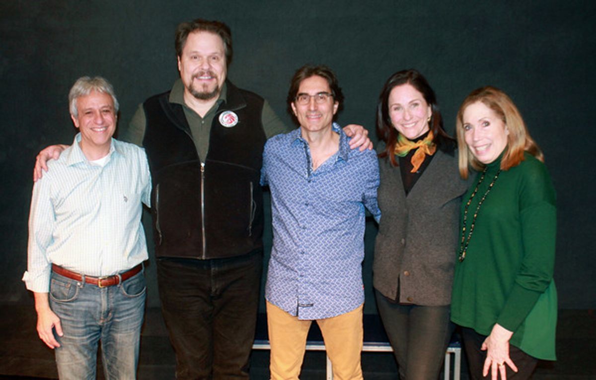 Jeffrey Saver (music director), Mark Delavan, Michael Unger (director), Anne Runolfsson and Alix Korey at 