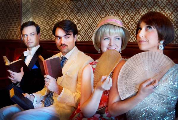 Buddy Haardt as Ferdinand, the King of Navarre, Christian Ryan as Berowne, Kathryn Mi Photo