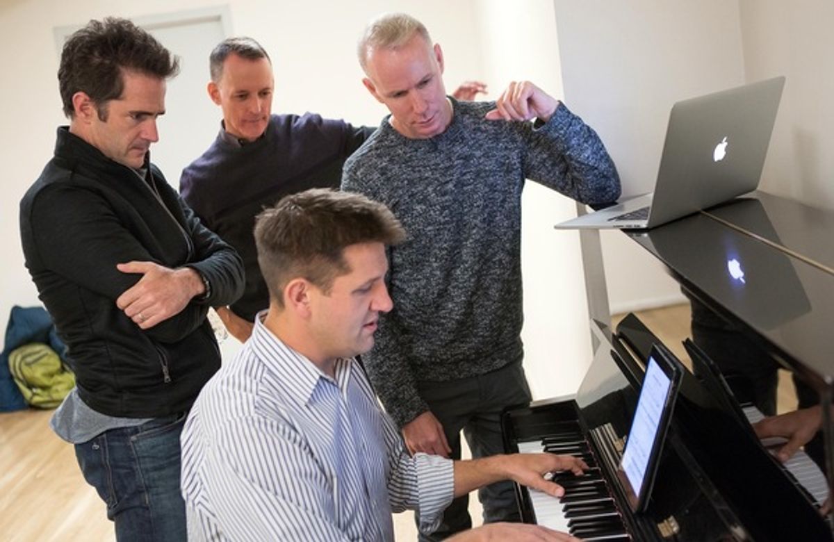  Andy Blankenbuehler, Robert Taylor,  Richard Oberacker, and Greg Anthony Rassen at 