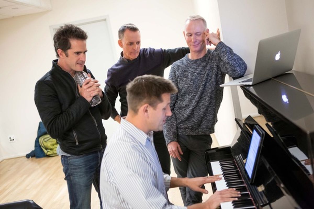  Andy Blankenbuehler, Robert Taylor,  Richard Oberacker, and Greg Anthony Rassen at 