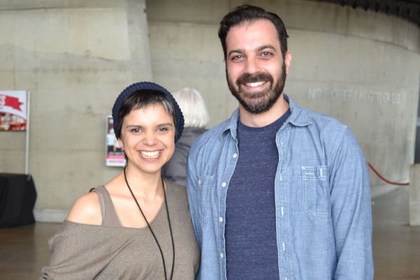 (L to R) Nora Achrati (Leyla Nazari) and Ethan Hova (Dr. Malik Nazari) at the first r Photo