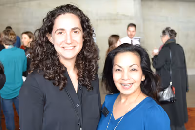 (L to R) Director Daniella Topol and Arena Stage Deputy Artistic Director Seema Sueko Photo