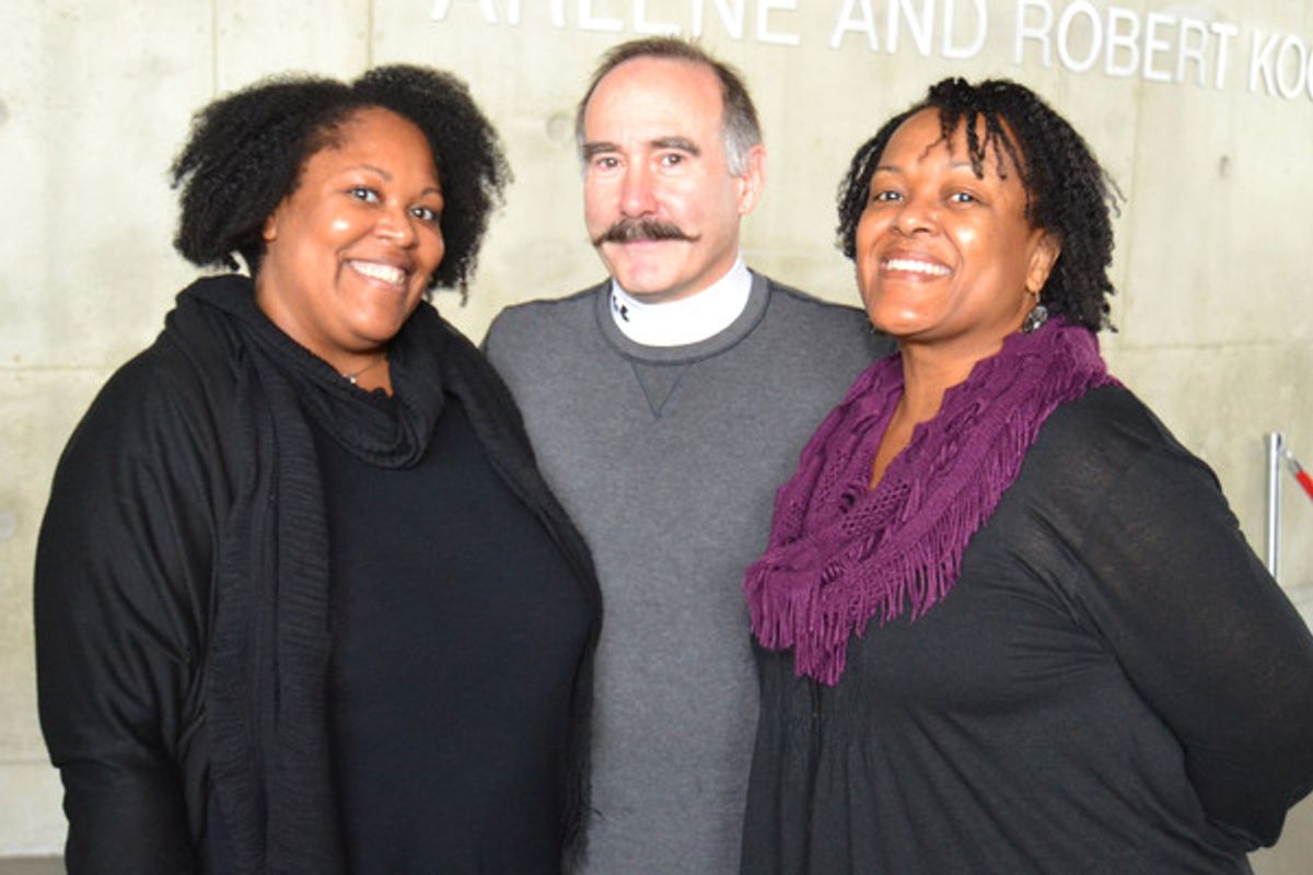 (L to R) Playwright Jacqueline E. Lawton, Aakhu TuahNera Freeman (Elaine) and Lawrence Redmond (Joseph Wilson) at the first rehearsal of Intelligence, running February 24-April 9, 2017 at Arena Stage at the Mead Center for American Theater. Photo courtesy at 