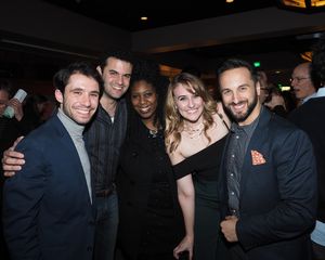 Dino Nicandros, Travis Leland, Jihan Sabir, Katie DeShan, and Justin Michael Wilcox @ BroadwayWorld Dino Nicandros, Travis Leland, Jihan Sabir, Katie DeShan, and Justin Michael Wilcox Photo