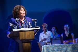 (L to R) Sara Bruner (as Norma McCorvey), Gina Daniels, Mark Bedard and Susan Lynskey Photo