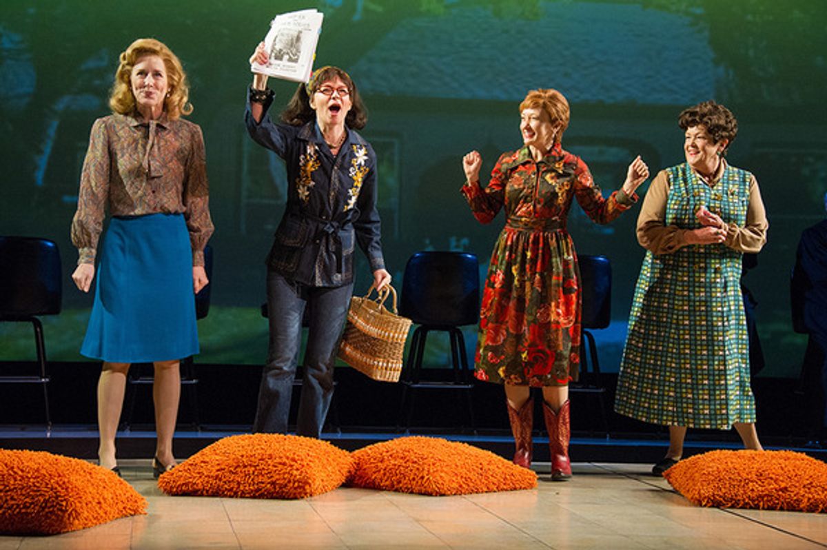 (L to R) Sarah Jane Agnew (as Sarah Weddington), Susan Lynskey, Amy Newman and Pamela Dunlap in Roe at Arena Stage at the Mead Center for American Theater, running January 12-February 19, 2017. Photo by C. Stanley Photography. at 