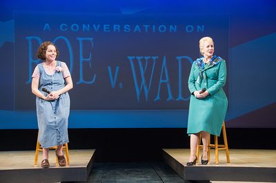 (L to R) Sara Bruner (as Norma McCorvey) and Sarah Jane Agnew (as Sarah Weddington) i Photo