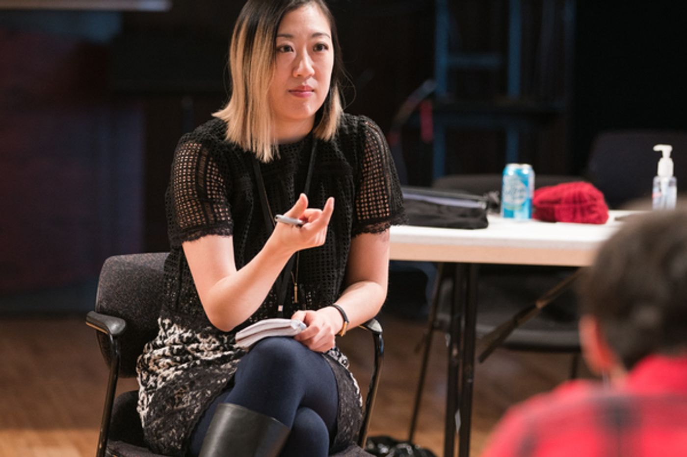 Photo Flash: Inside Rehearsal for STRAIGHT WHITE MEN at Steppenwolf Theatre Company  Image