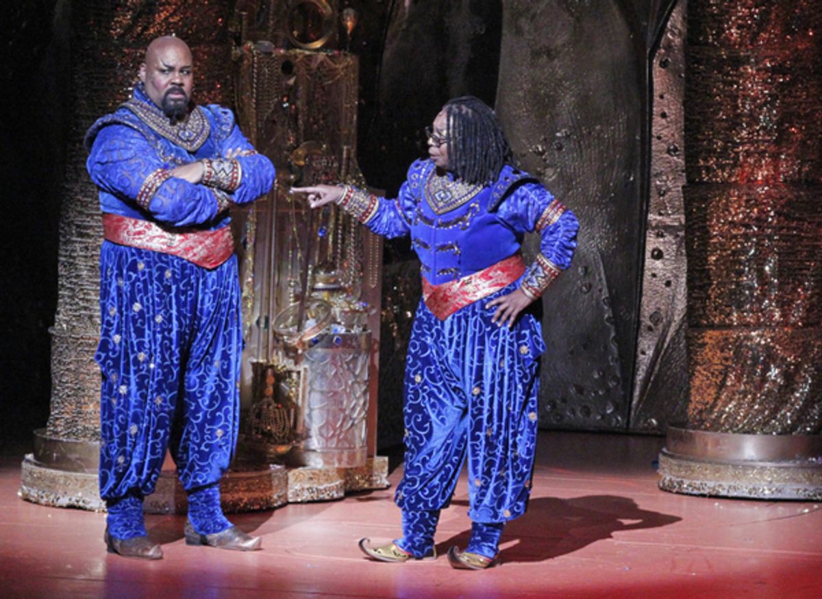 THE VIEW -  Whoopi Goldberg recently made a surprise cameo with Tony-Award winner James Monroe Iglehart on stage at Disney's Aladdin.  Tune in to ABC's 'The View' on Thursday, January 26 for a look at the performance and behind the scenes at the hit Broad at 