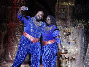 THE VIEW - Whoopi Goldberg recently made a surprise cameo with Tony-Award winner James Monroe Iglehart on stage at Disney's Aladdin. Tune in to ABC's "The View" on Thursday, January 26 for a look at the performance and behind the scenes at the hit Broad @ BroadwayWorld THE VIEW - Whoopi Goldberg recently made a surprise cameo with Tony-Award winner Jam Photo