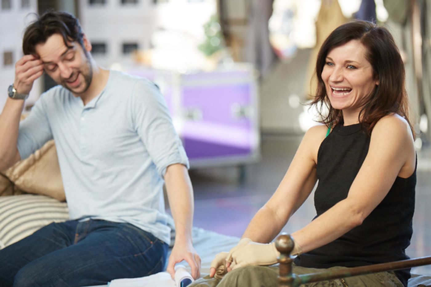 Photo Flash: In Rehearsal with UGLY LIES THE BONE at the Lyttelton Theatre  Image