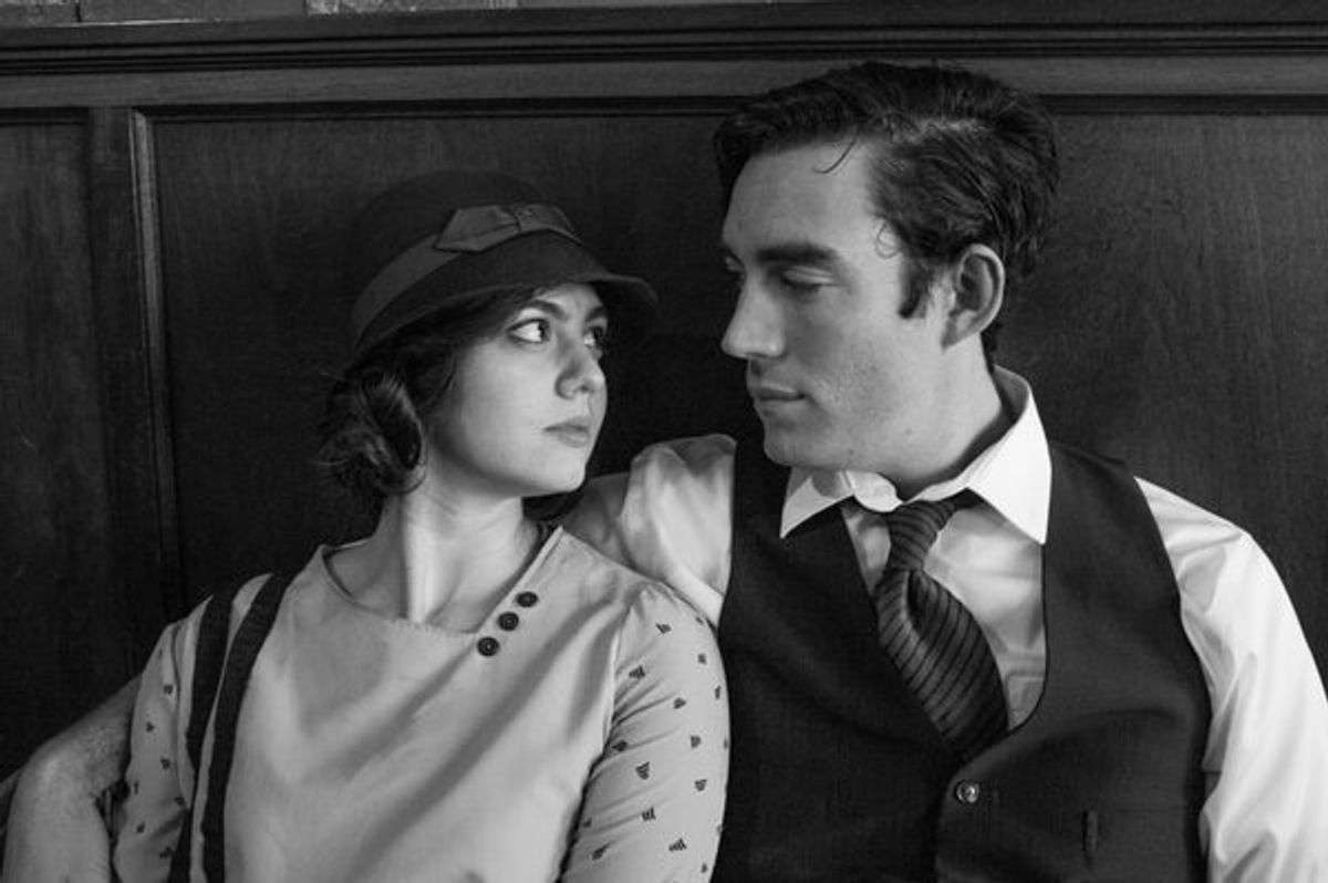 Riley Shanahan and Harriette Dunn-Feliz as Ernest and Hadley Hemingway. Photo by Adam Smith.
 at 