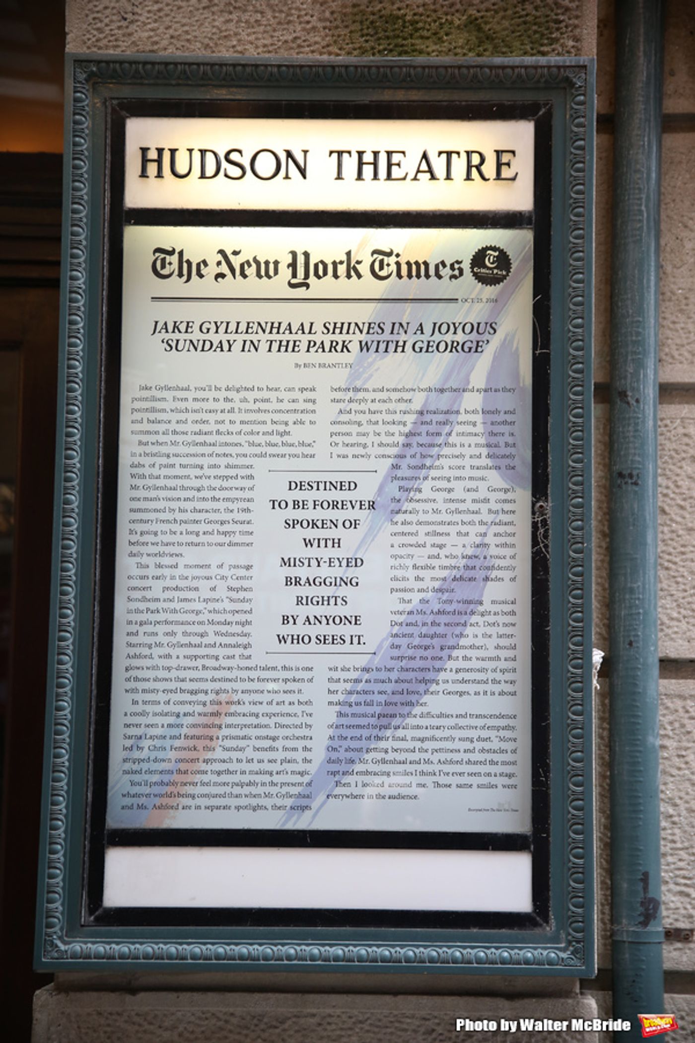 Up on the Marquee: SUNDAY IN THE PARK WITH GEORGE  Image