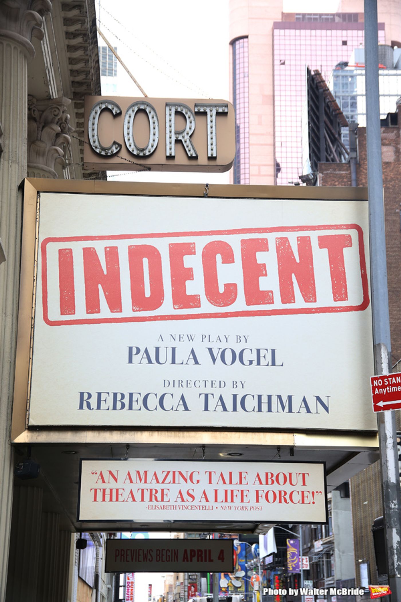 UP ON THE MARQUEE: INDECENT at the Cort Theatre  Image