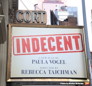 Theatre Marquee unveiling for "Indecent", a new play from Pulitzer Prize winner Paula Vogel at the Cort Theatre on January 27, 2017 in New York City.
@ BroadwayWorld Theatre Marquee unveiling for "Indecent", a new play from Pulitzer Prize winner Paula Photo