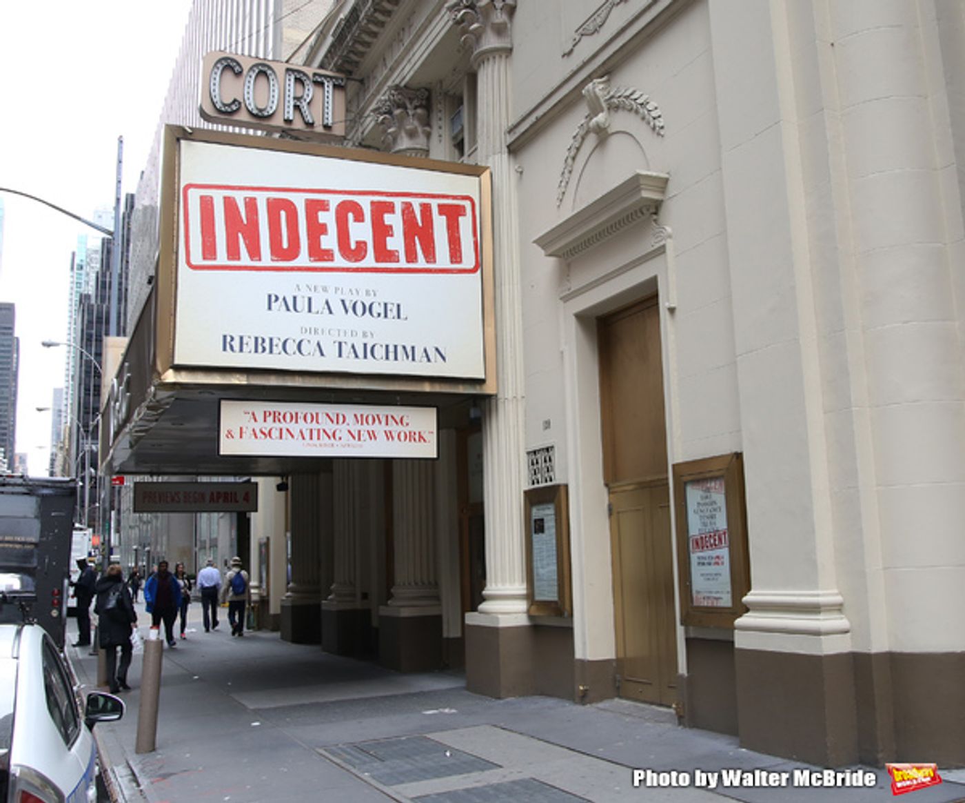 UP ON THE MARQUEE: INDECENT at the Cort Theatre  Image