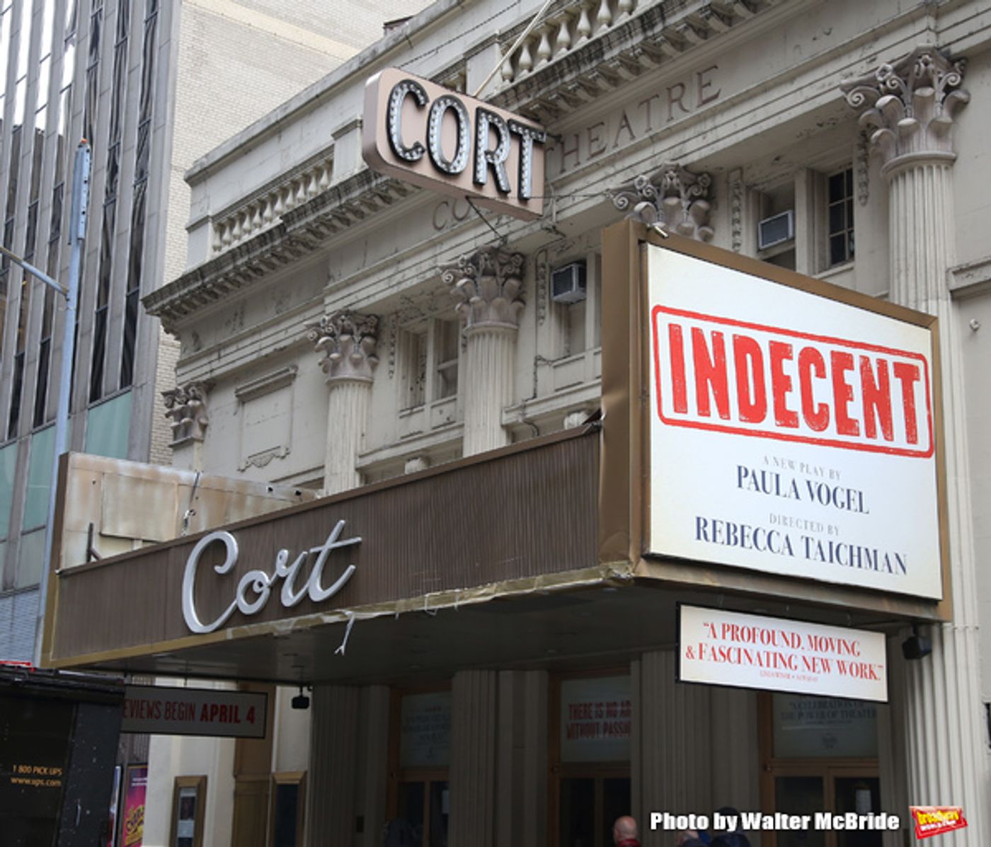 UP ON THE MARQUEE: INDECENT at the Cort Theatre  Image