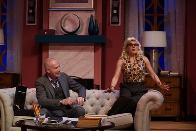 Lara Hayhurst and Sean McGuirk portray Billie Dawn and Ed Devery  Photo
