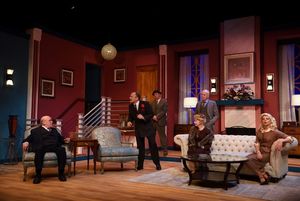 Brian Mulvey as Senator Norval Hedges, Robert Ierardi as Harry Brock, Greg LoBuono as Eddie Brock, Sean McGuirk as Ed Devery, Cynthia Killavey as Mrs. Hedges and Lara Hayhurst as Billie Dawn @ BroadwayWorld Brian Mulvey as Senator Norval Hedges, Robert Ierardi as Harry Brock, Greg LoBuono as Photo