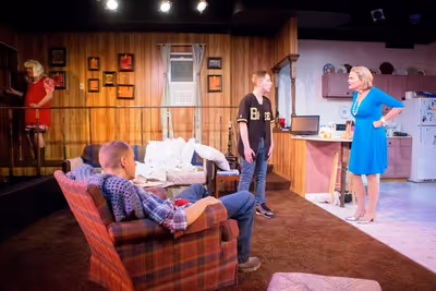 Marc Stith (Arnold), Royce Roeswood (Isaac), Cory Sapienza (Max) and Martha Harmon Pa Photo