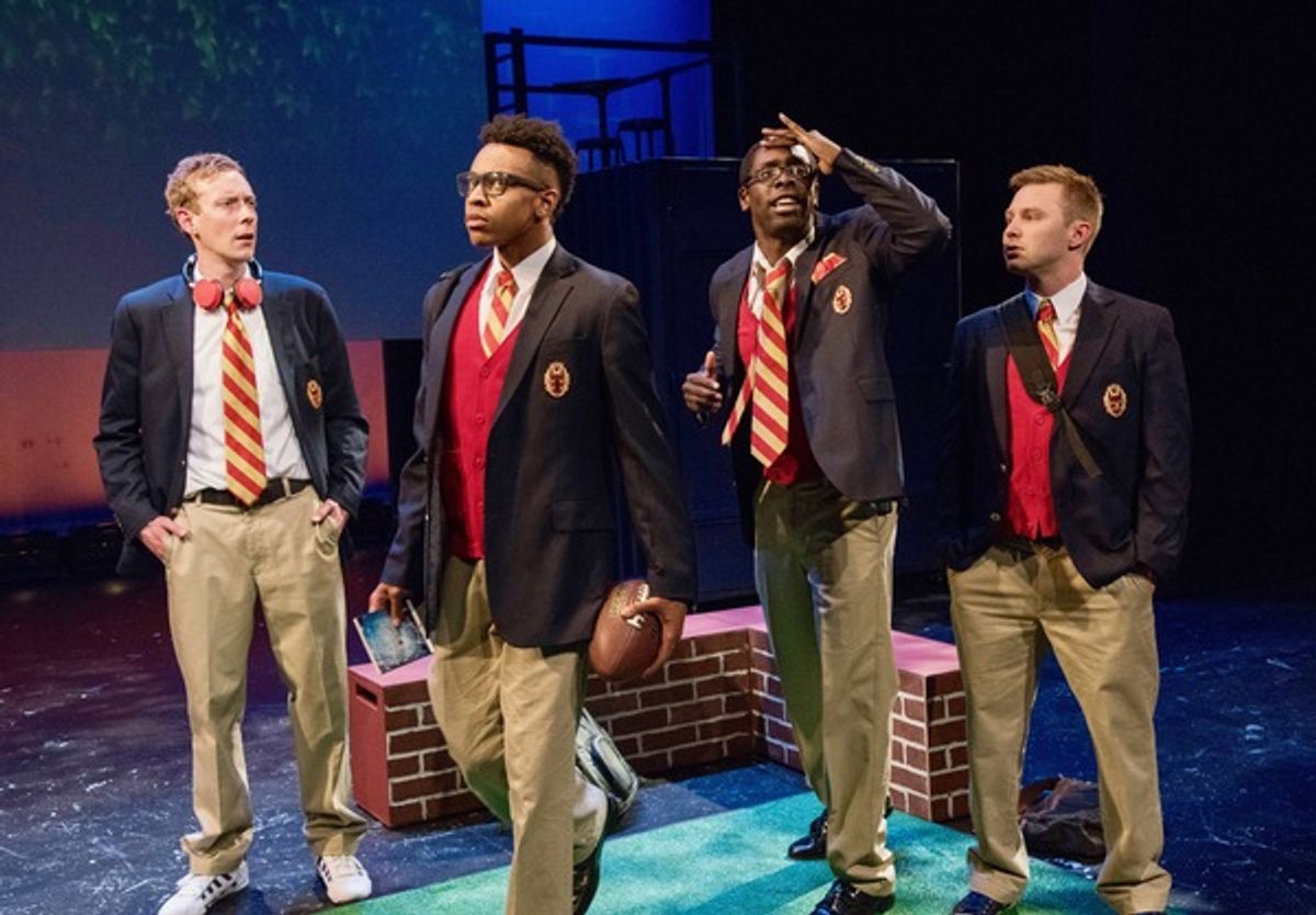 Dylan Morrison Myers, Keith L. Royal Smith, Jeremy Keith Hunter, and Josh Adams as Fielder at 