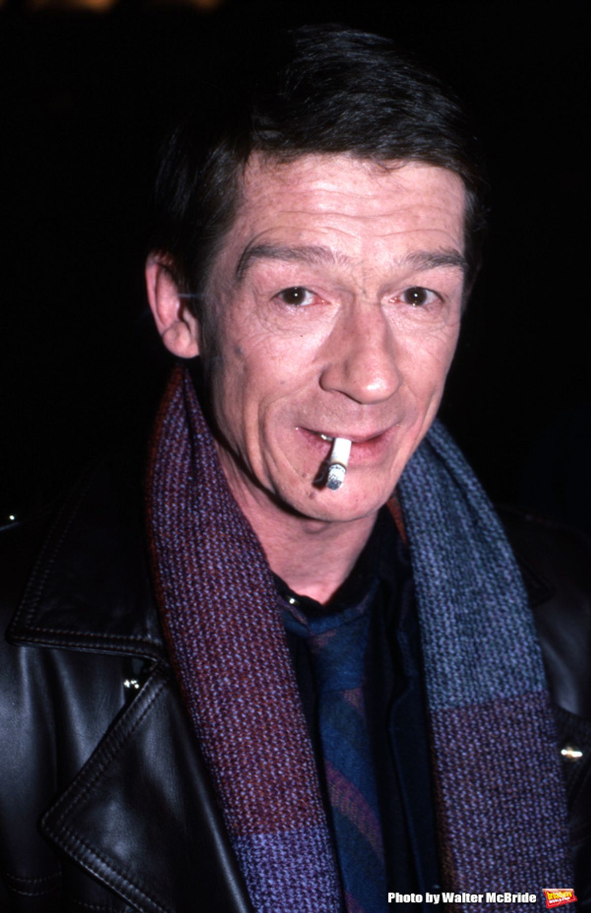 John Hurt photographed at the NBC Building on January 15, 1985 in New York City. at 