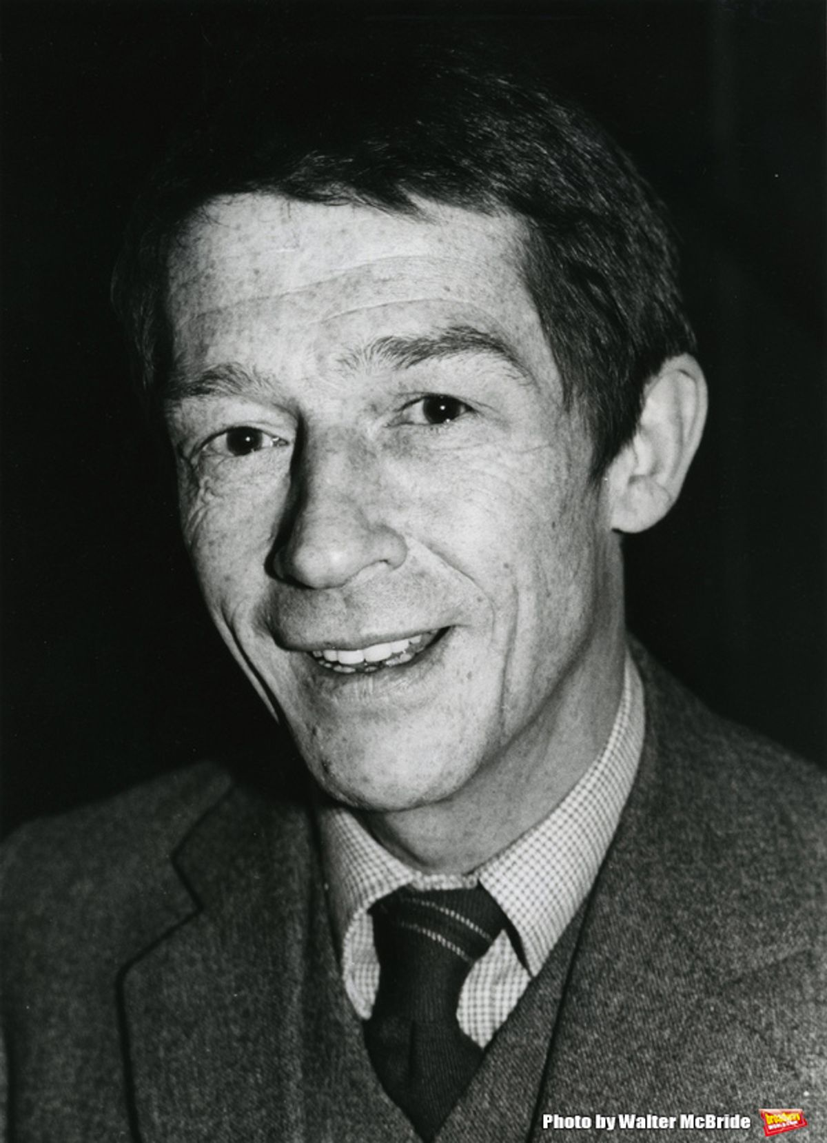 John Hurt photographed at his hotel on January 17, 1982 in New York City. at 