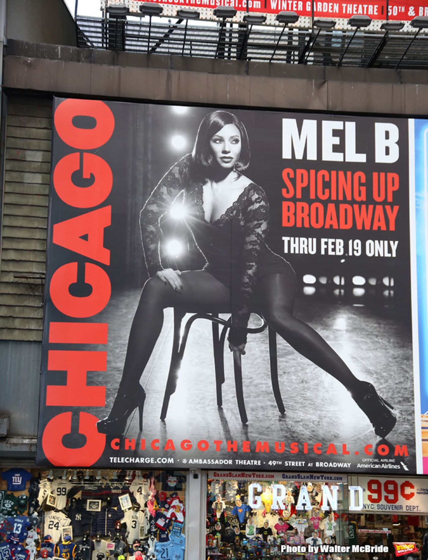 Photo Coverage: Mel B Graces Time Square in New CHICAGO Billboard  Image