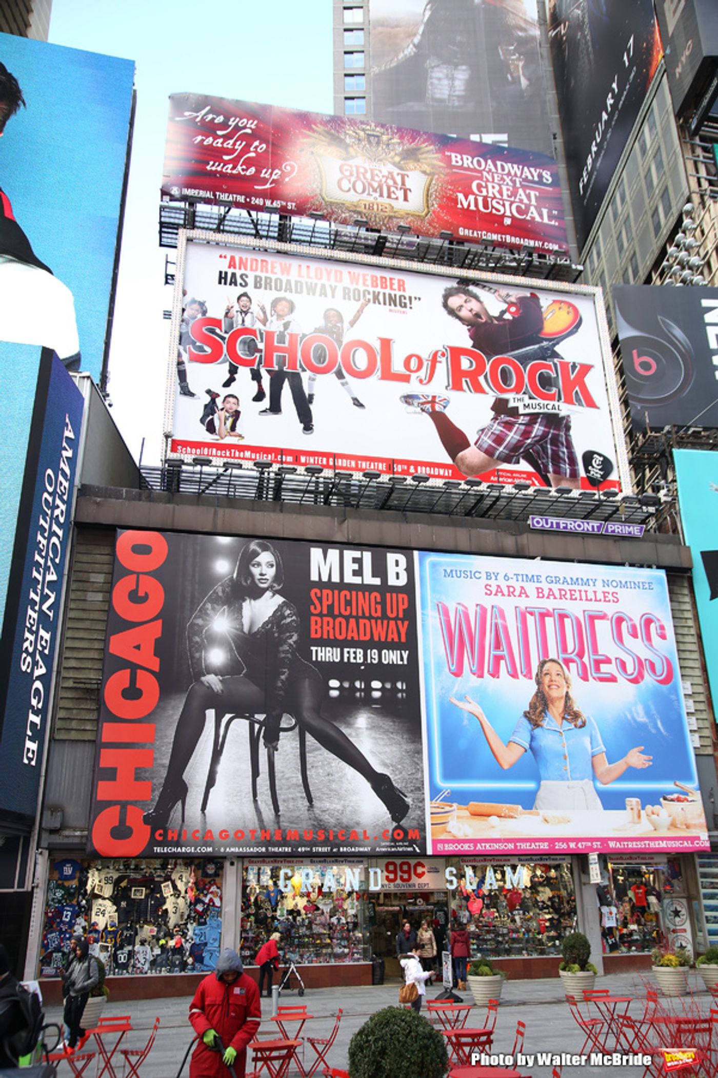 Photo Coverage: Mel B Graces Time Square in New CHICAGO Billboard  Image