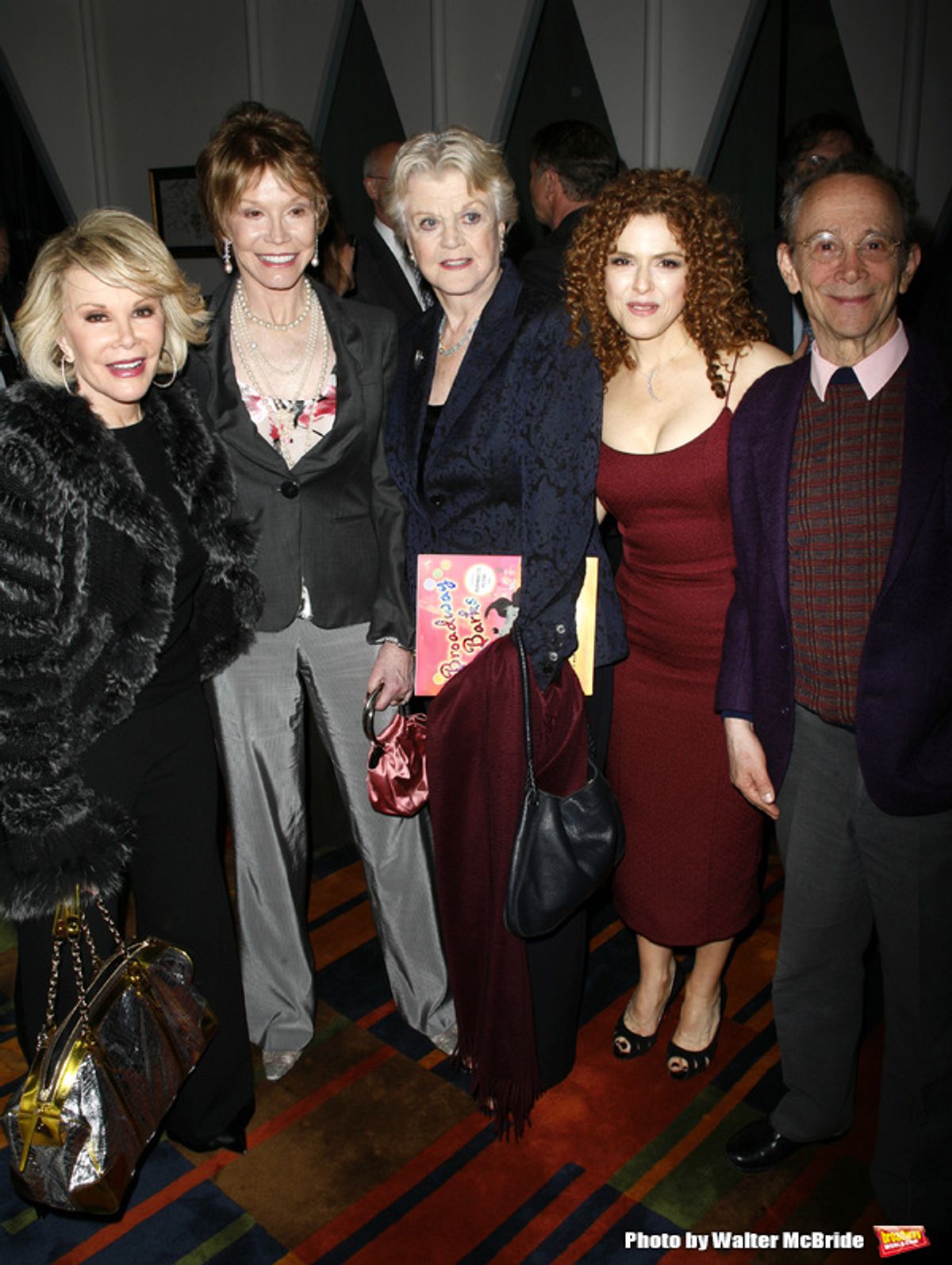Joan Rivers & Mary Tyler moore & Angela Lansbury & Bernadette Peters & Joel Grey
attending the book Party for the debut release of Bernadette Peter's BROADWAY BARKS at Le Cirque Restaurant in New York City.
May 12, 2008
 at 