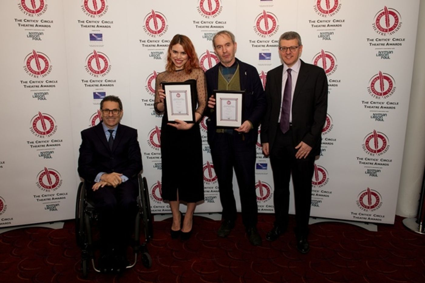 Photo Flash: Anthony Boyle, John Tiffany, Billie Piper and More at the Critics' Circle Theatre Awards 2016  Image