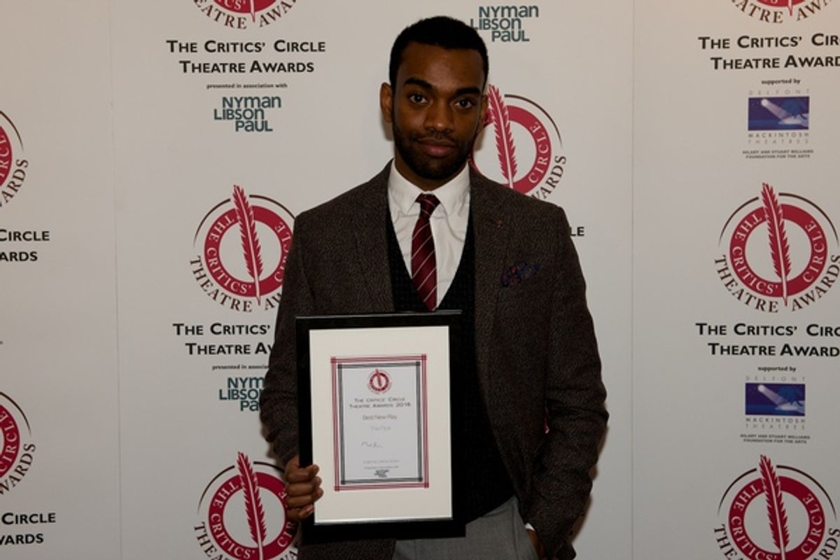 Jaygann Ayeh at Anthony Boyle, John Tiffany, Billie Piper and More at the Critics' Circle Theatre Awards 2016