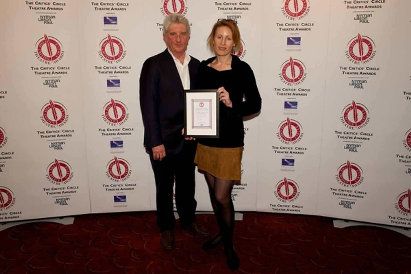 Photo Flash: Anthony Boyle, John Tiffany, Billie Piper and More at the Critics' Circle Theatre Awards 2016  Image