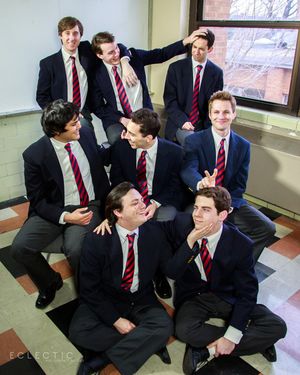 Taylor Sorrel (Scripps), Mathias Blake (Dakin), Matthew Harris (Lockwood), Rohan Sinha (Akthar), Joshua Servantez (Posner), Derek Herman (Rudge), Stephen McClure (Timms) and Mark Yacullo (Crowther). @ BroadwayWorld Taylor Sorrel (Scripps), Mathias Blake (Dakin), Matthew Harris (Lockwood), Rohan Sinh Photo