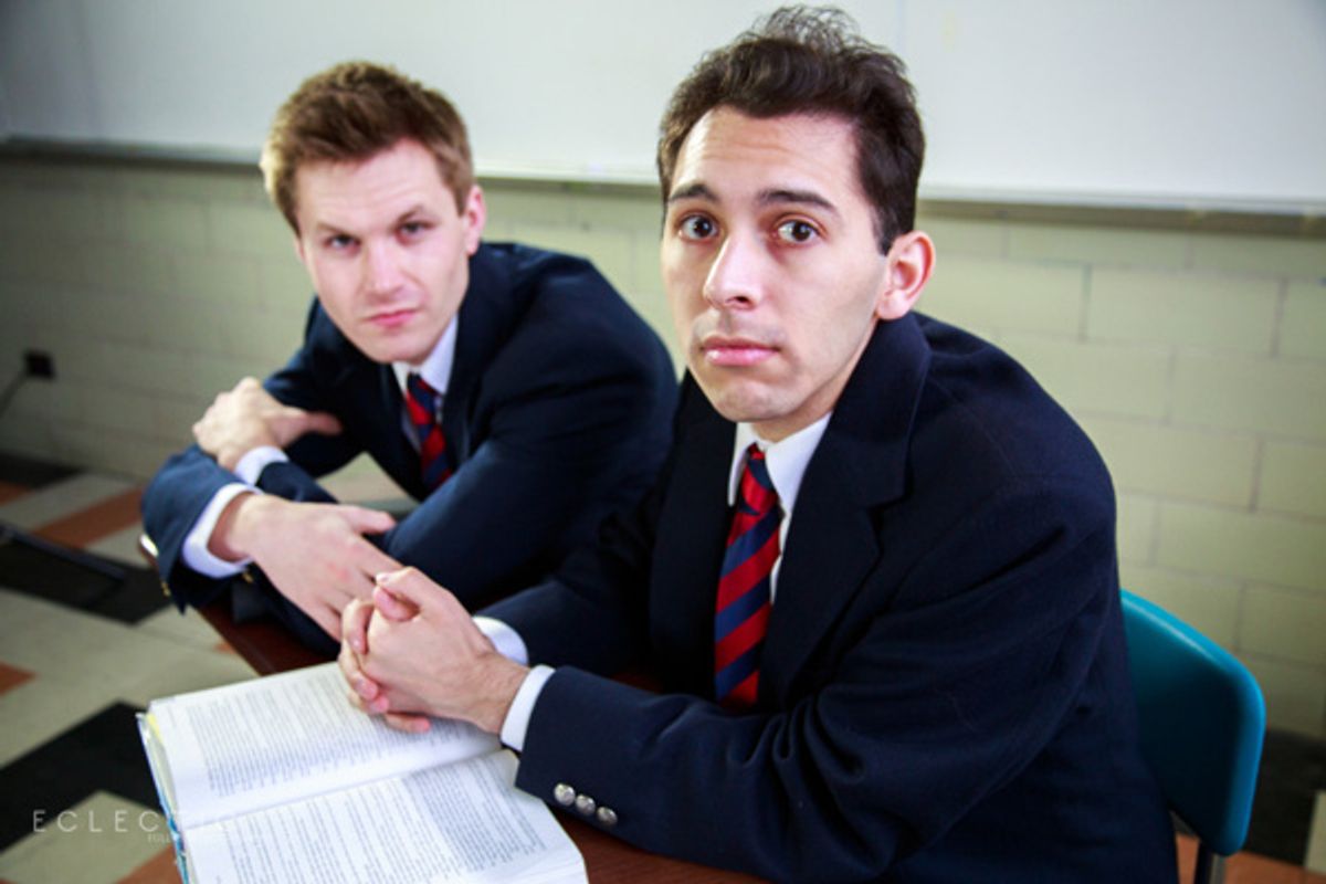 Rudge (Derek Herman) and Posner (Joshua Servantez). at 