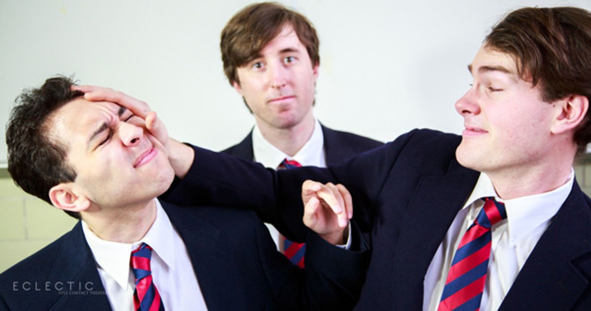 Posner (Joshua Servantez), Scripps (Taylor Sorrel), and Dakin (Mathias Blake). at 