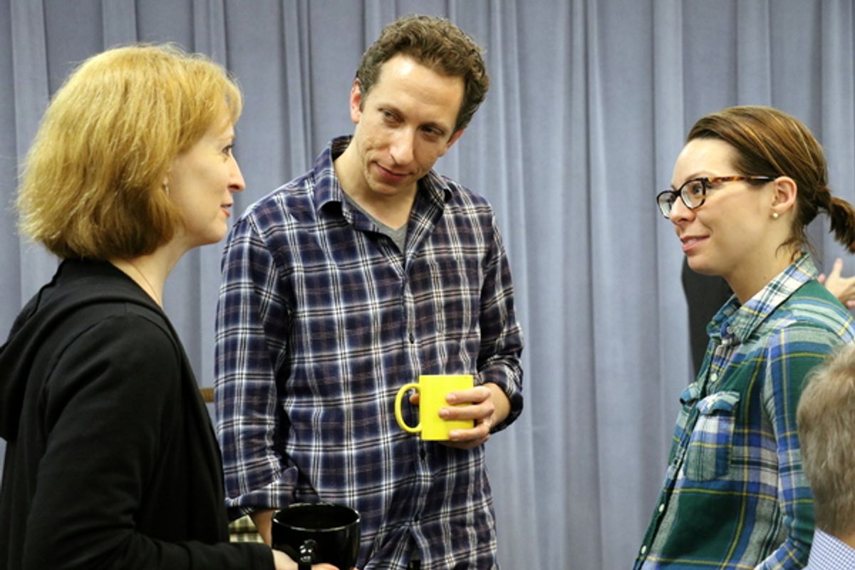 Artistic Director Susan V. Booth, Eric Mendenhall and Ann Marie Gideon at 